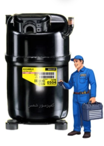 کمپرسور یک اسب سکاپ دست دوم با نصب و شارژ گاز قیمت کیفیت عالی