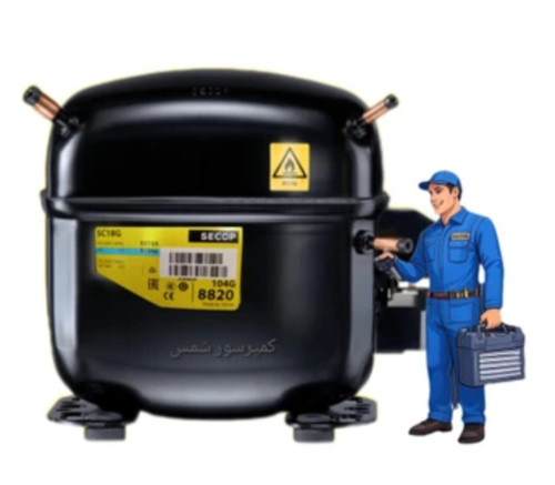 کمپرسور سکاپ 1/2 دست دوم با نصب و شارژ گاز قیمت کیفیت عالی